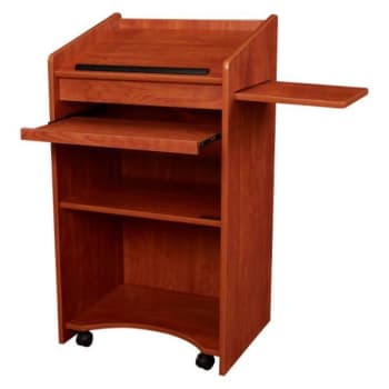Image for Oklahoma Sound Aristocrat Floor Lectern, Wild Cherry from HD Supply