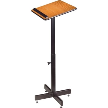 Image for Oklahoma Sound Portable Medium Oak Lectern from HD Supply