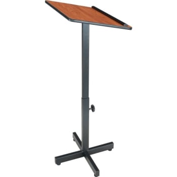 Image for Oklahoma Sound Portable Wild Cherry Lectern from HD Supply