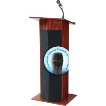 Image for Oklahoma Sound Power Plus Sound Lectern, 4 Speakers Built-In To Amplify Voice from HD Supply