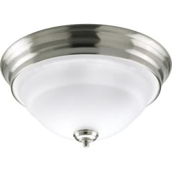 Image for Progress Lighting Torino 15 in 2-Light Flush Mount Ceiling Light (Brushed Nickel) from HD Supply