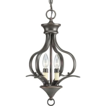 Image for Progress Lighting Trinity 12 in. 2-Lamp LED Entryway Lighting (Antique Bronze) from HD Supply