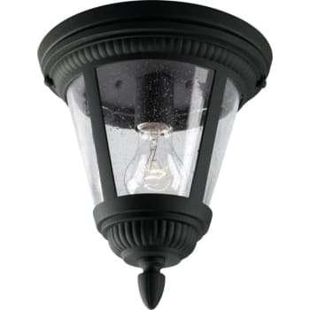 Image for Progress Lighting Westport 9 in 1-Light LED Outdoor Flush Mount (Black) from HD Supply