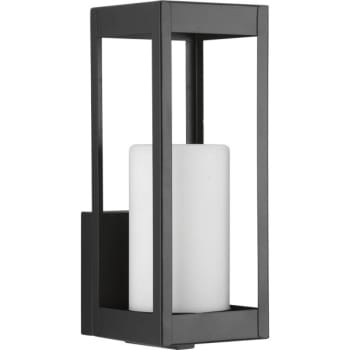Image for Progress Lighting Led Patewood Black One-Light Small Wall Lantern from HD Supply