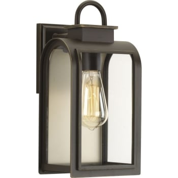 Image for Progress Lighting LED Refuge Oil Rubbed Bronze One-Light Small Wall Lantern from HD Supply