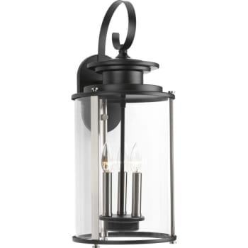 Image for Progress Lighting LED Squire Black Three-Light Large Wall Lantern from HD Supply