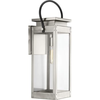 Image for Progress Lighting LED Union Square Stainless Steel One-Light Large Wall Lantern from HD Supply