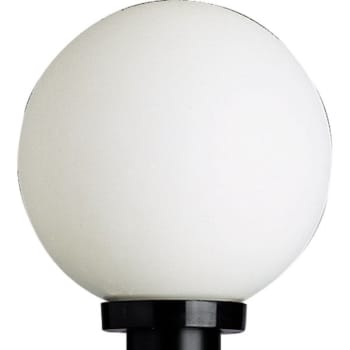 Image for Progress Lighting 100w Acrylic Globe Lighting Post Cap (Black) from HD Supply