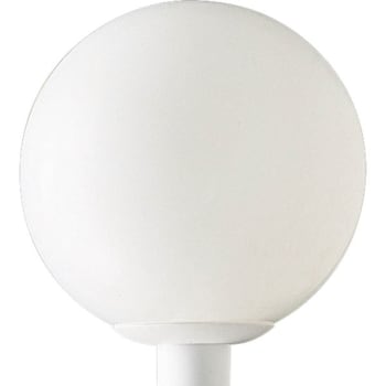 Progress Lighting Acrylic 100w Globe Lighting Post Cap (White)
