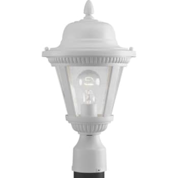 Image for Progress Lighting LED Westport White One-Light Post Lantern from HD Supply