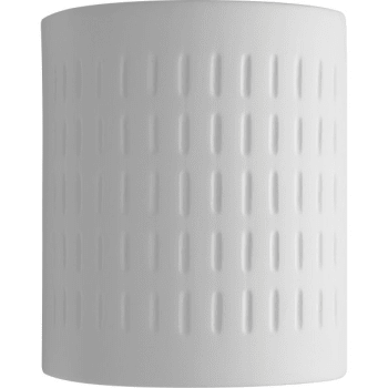 Progress Lighting 1-Light Outdoor Ceramic Wall Sconce (White)