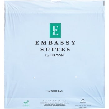 Image for Hilton Embassy Suites Hotels Draw Tape Laundry Bag (500-Case) from HD Supply