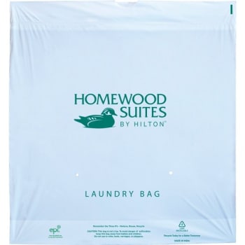 Image for Hilton Homewood Suites Draw Tape Laundry Bag (500-Case) from HD Supply