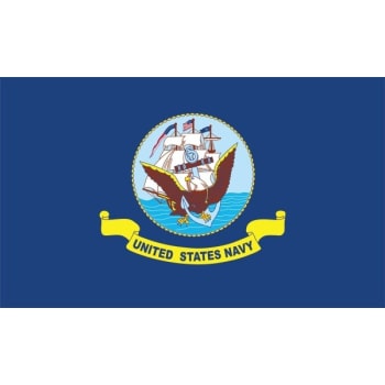 Image for United States Navy Classic Military Flag, Heavy Duty Nylon, 5' X 3' from HD Supply