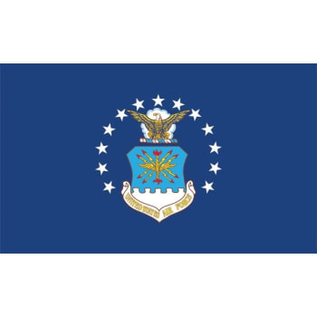 United States Air Force, Classic Military Flag, Heavy Duty Nylon, 5' X 3'