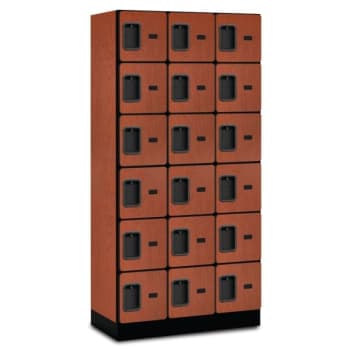 Image for Salsbury Industries® Six Tier Locker, Cherry Wood, 3 Wide from HD Supply