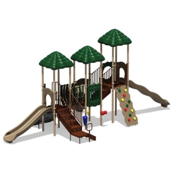 UPLAYToday Rainbow Lake Playground System - Natural Color Pallet