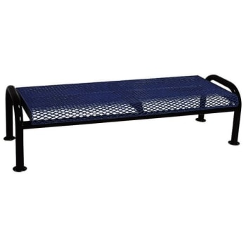 Ultrasite® 4 Ft. Ultra Bench - Portable, Thermoplastic Coated Expanded Steel, Ultra Blue