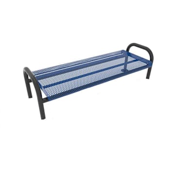 Image for Ultrasite® 6 Ft. Ultra Bench - In Ground Mount, Thermoplastic Coated Steel, Ultra Blue from HD Supply