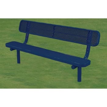 Image for Ultrasite Bench 6' In Ground Park Bench, Ultra Blue from HD Supply