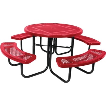 Image for Ultrasite® Table 46" Perforated Metal Square - Red from HD Supply