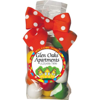 Image for Personalized Treat Bags, Multi-Color Gumballs With "welcome Home" Label Design from HD Supply