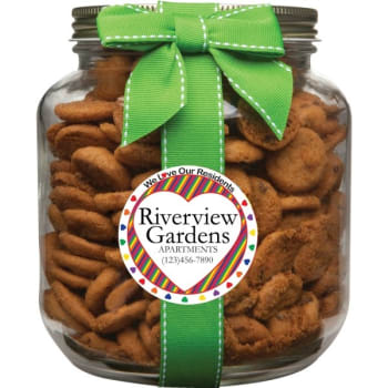 Image for Personalized Large Treat Jars, 20 Oz Chocolate Chip Cookies W/ Heart Design B from HD Supply