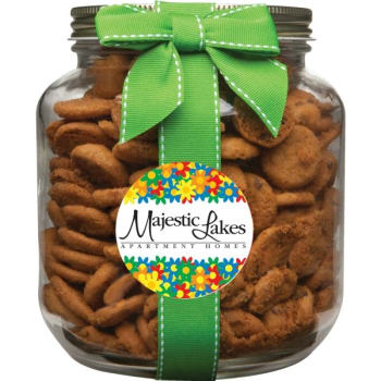 Personalized Large Treat Jars, 20 Oz Chocolate Chip Cookies W/ Paisley Design C