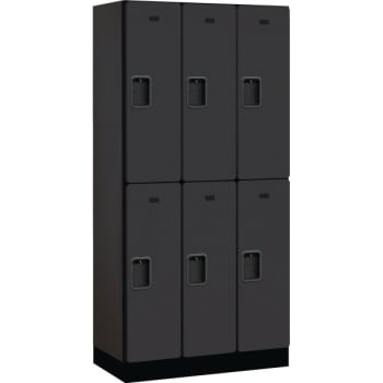 Image for Salsbury Industries® Two Tier Locker, Black Wood, 3 Wide from HD Supply