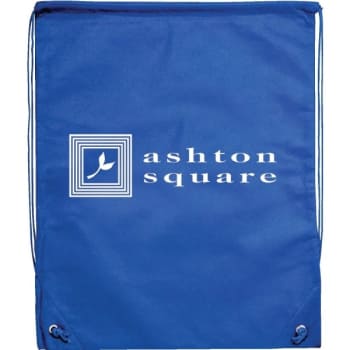 Image for Custom Nylon Drawstring Bag/backpack, Royal Blue With 1 Color Imprint from HD Supply