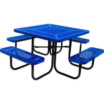 Ultrasite® Table 6' Diamond Rally Metal Rectangular - Blue