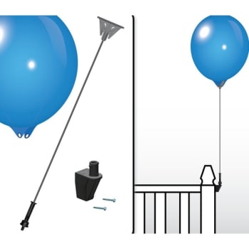 Image for Deluxe Helium Free Balloon Bracket Mount Kit, 1 Ballon/plate/bracket, 2 Screws from HD Supply
