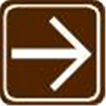 Image for Interior Directional Sign with Right Arrow from HD Supply