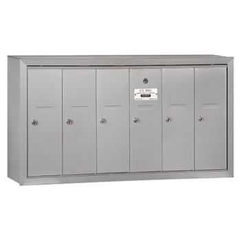 Image for Salsbury Industries® Vertical Mailbox - 6 Doors - Silver from HD Supply