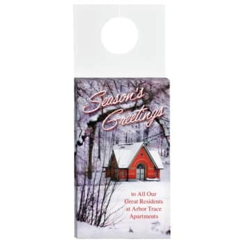 Canterbury Press Holiday Door Gift Box, "Holiday House" Design, Package Of 50
