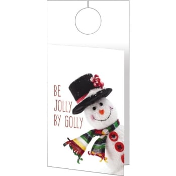 Holiday Door Card, "jolly Golly" Design, Package Of 50