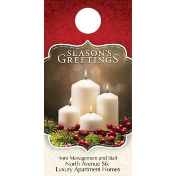 Image for Holiday Door Tag, "warm Glow" Design, Package Of 50 from HD Supply