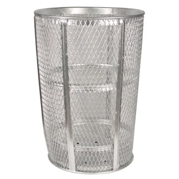Image for Witt 48 Gallon Steel Street Basket Trash Receptacle from HD Supply