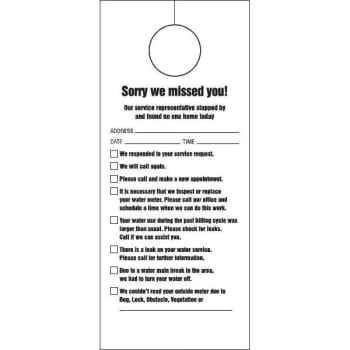 Image for Door Knob Cards-Miscellaneous Service Package Of 100 from HD Supply
