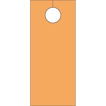 Blank Door Knob Cards Orange Package Of 100