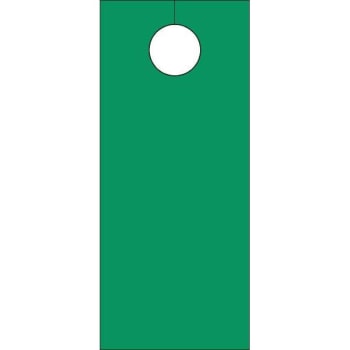 Image for Blank Door Knob Cards Green Package Of 100 from HD Supply