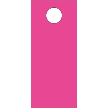 Image for Blank Door Knob Cards Pink Package Of 100 from HD Supply