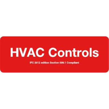Image for Sign HVAC Controls 9X3" from HD Supply