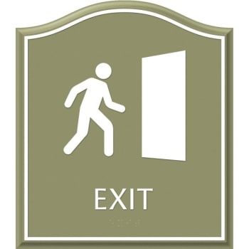 Image for Exit Sign With Symbol 9 x 7.875" from HD Supply