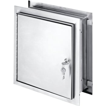 Image for Omnimed Pass-thru Cabinet,12x11-1/2x6, Key Lock, Stainless from HD Supply