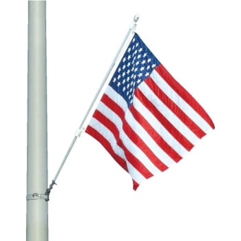 Eder Flag® Streetscape Flagpole Mounting Set With Us Flag, 5x3' Nylon