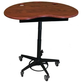 Image for Omnimed Adjustable Kidney Stand, Cherry Thermofoil Top, Built-In Storage from HD Supply