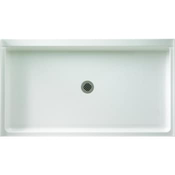 Image for Swanstone 32d X 60w Single Threshold Center Drain - Shower Floor - White from HD Supply