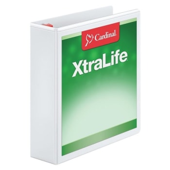 Image for Cardinal® Xtralife Locking Slant-D White Ring Binder With 2 Inch Rings from HD Supply