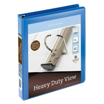 Image for Office Depot® Heavy-Duty Easy Open Blue D-Ring View Binder With 1 Inch Rings from HD Supply